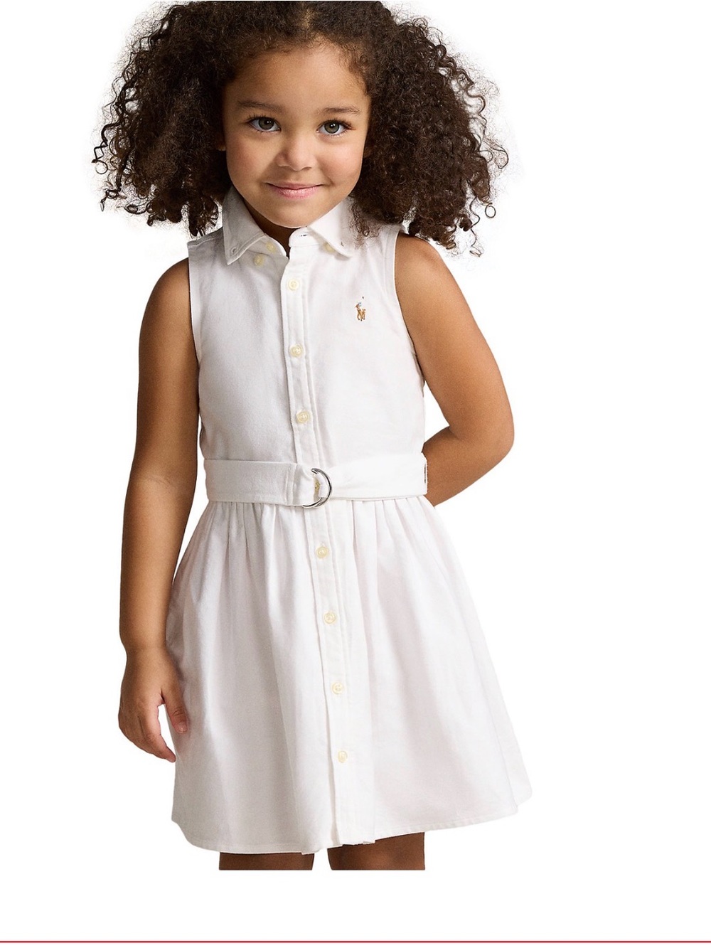 Polo Ralph Lauren Belted Cotton Oxford Shirtdress